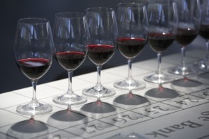 Red wine judging